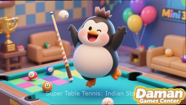Super Table Tennis: Indian Stars upcoming village court preview with mud walls and traditional decorations