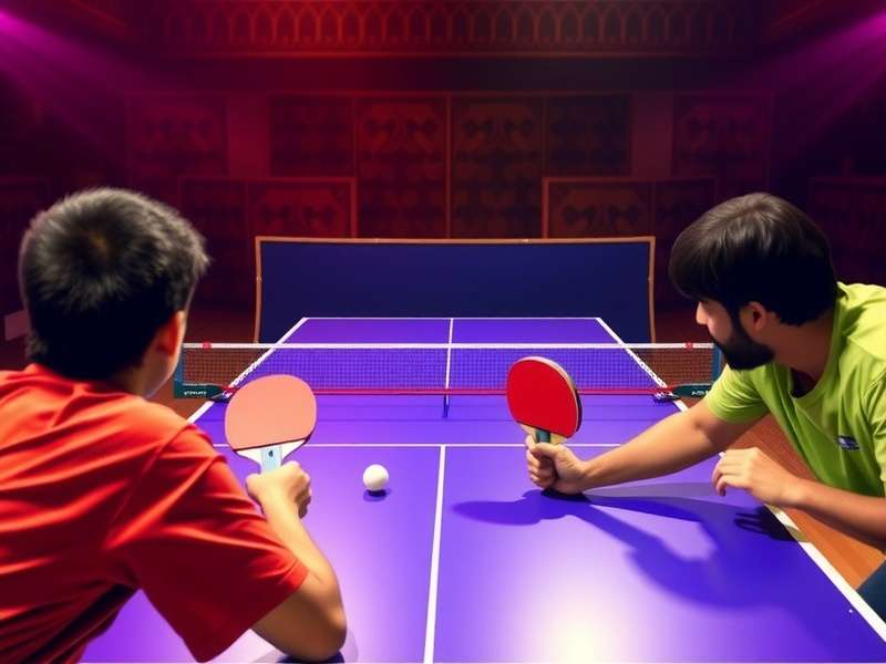 Super Table Tennis: Indian Stars - Family Fun Indian family playing Super Table Tennis: Indian Stars together on mobile devices